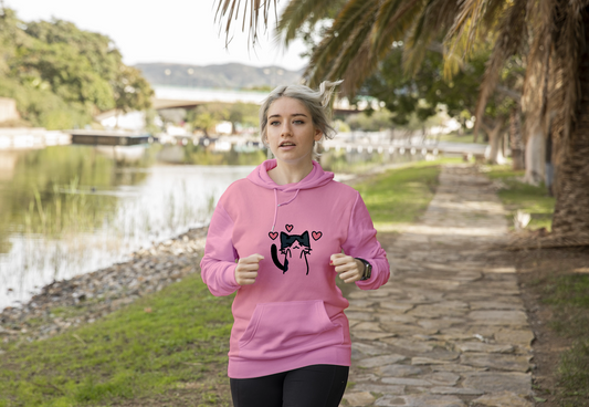 Purrfect Love Cat Oversized Hoodie 🐾