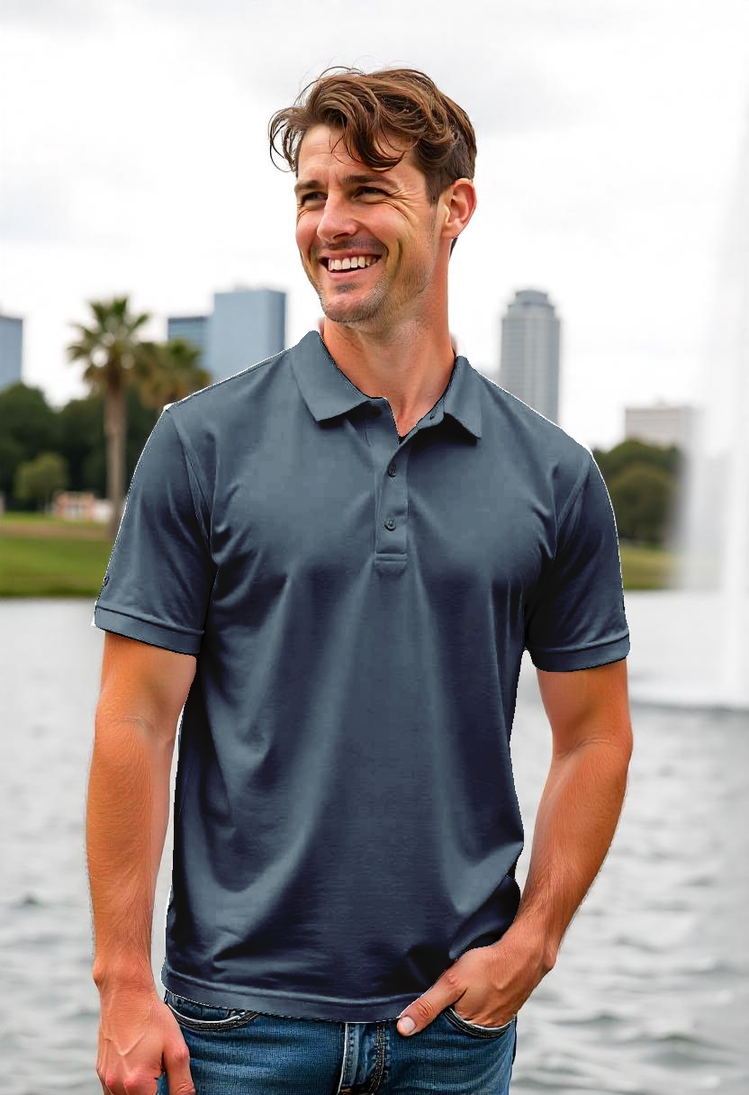 Navy Blue Men's Polo