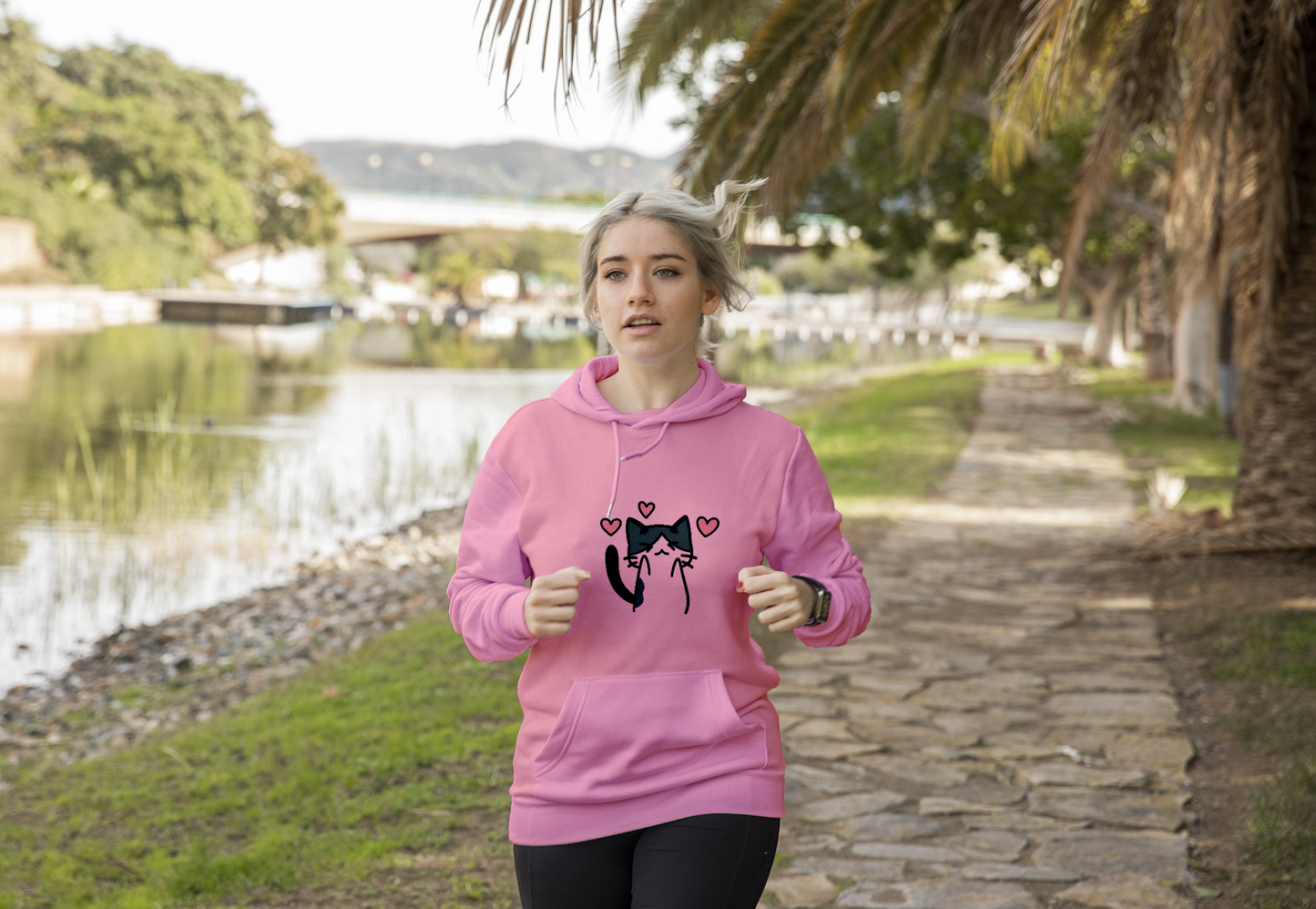 Purrfect Love Cat Oversized Hoodie 🐾