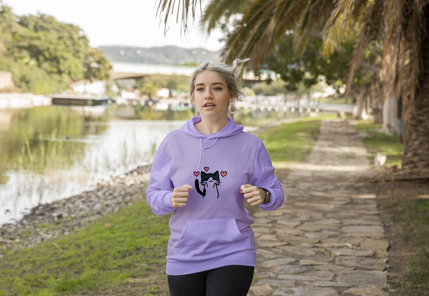 Purrfect Love Cat Oversized Hoodie 🐾