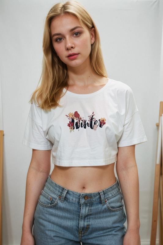 Winter Vibes Crop Top