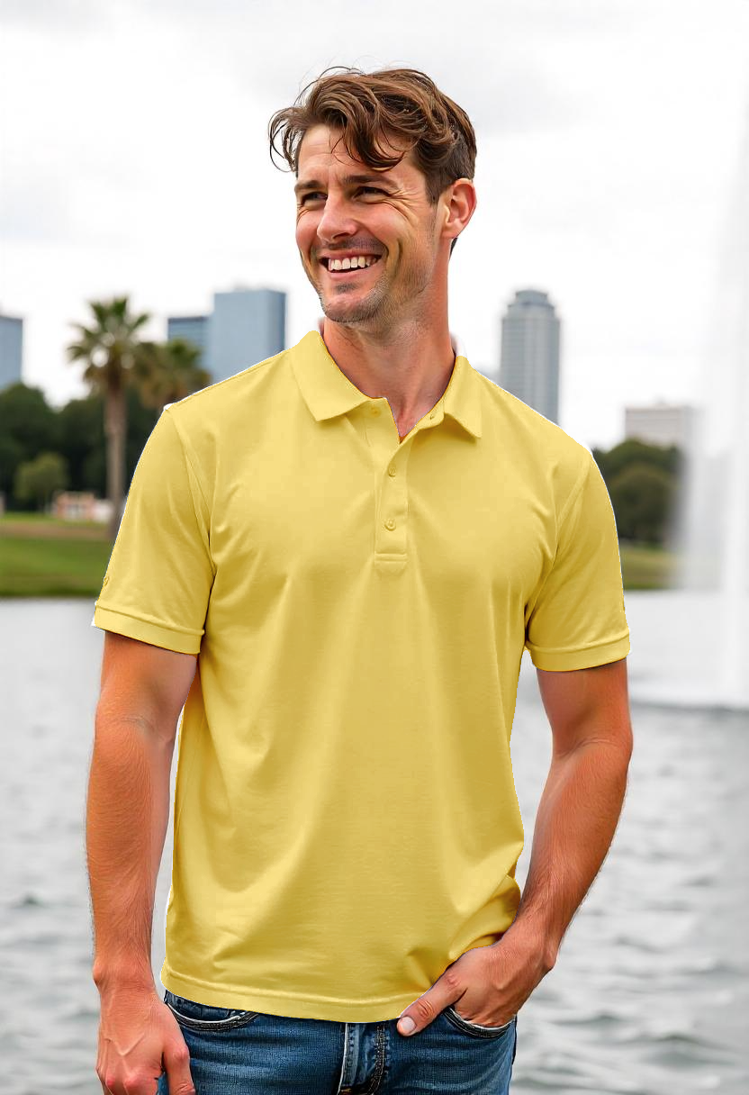 Yellow Men's Polo